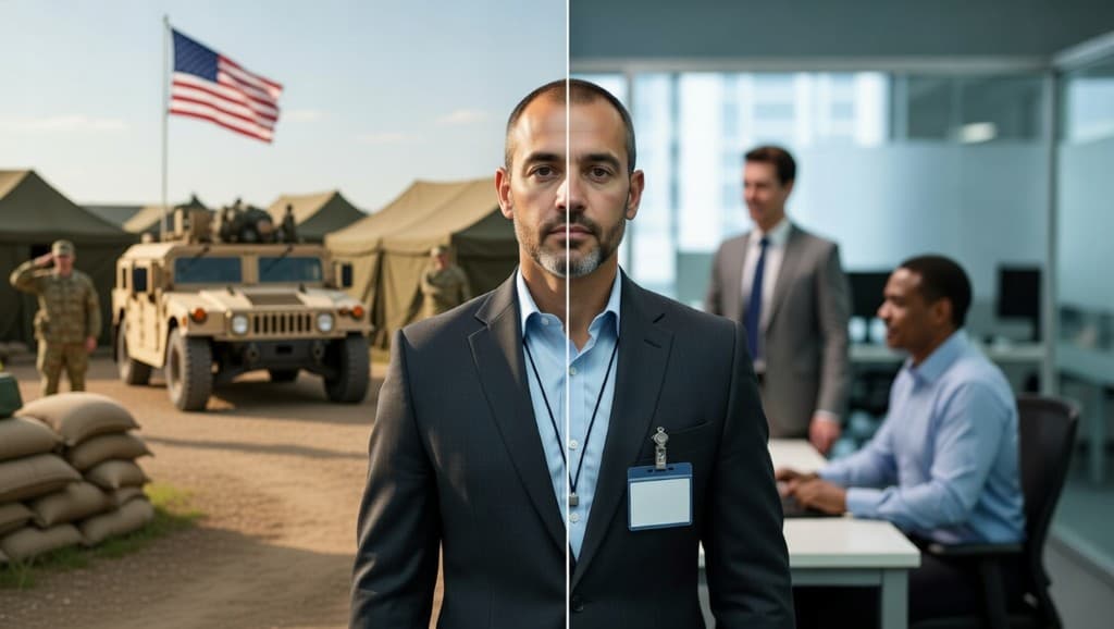 Veteran professional in a business setting